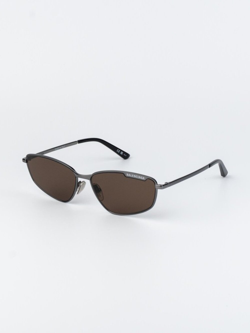 Balenciaga Women Sunglasses Ruthenium Brown BB0277S 002 NEW AUTHENTIC - Picture 4 of 12